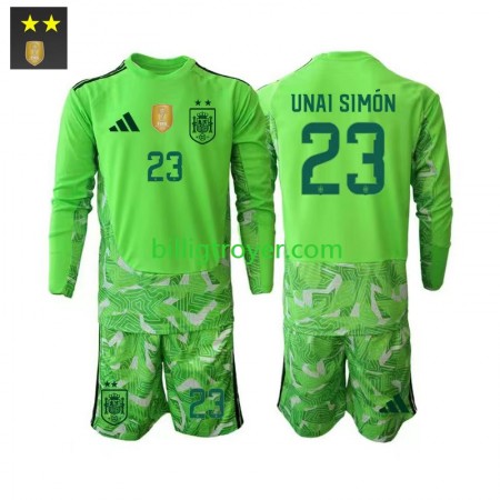 Billige Fotballdrakter Spania Unai Simon 23 Keeper Barn Tredjedraktsett 2026/27 Langermet